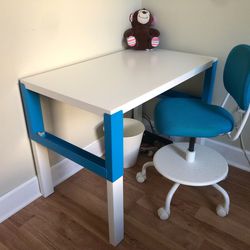 IKEA Desk + Chair  For Kids
