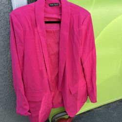 SHEIN Pink Blazer XL