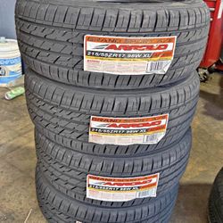 215-55R17 Vendo Un Set De Llantas Nuevas Marca Arroyo Con 50,000 Mil Millas De Garantía ✅📞