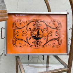 Vintage Reverse Painted Tray