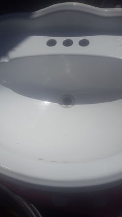 sink de pedestal semi nuevo marca pegasus