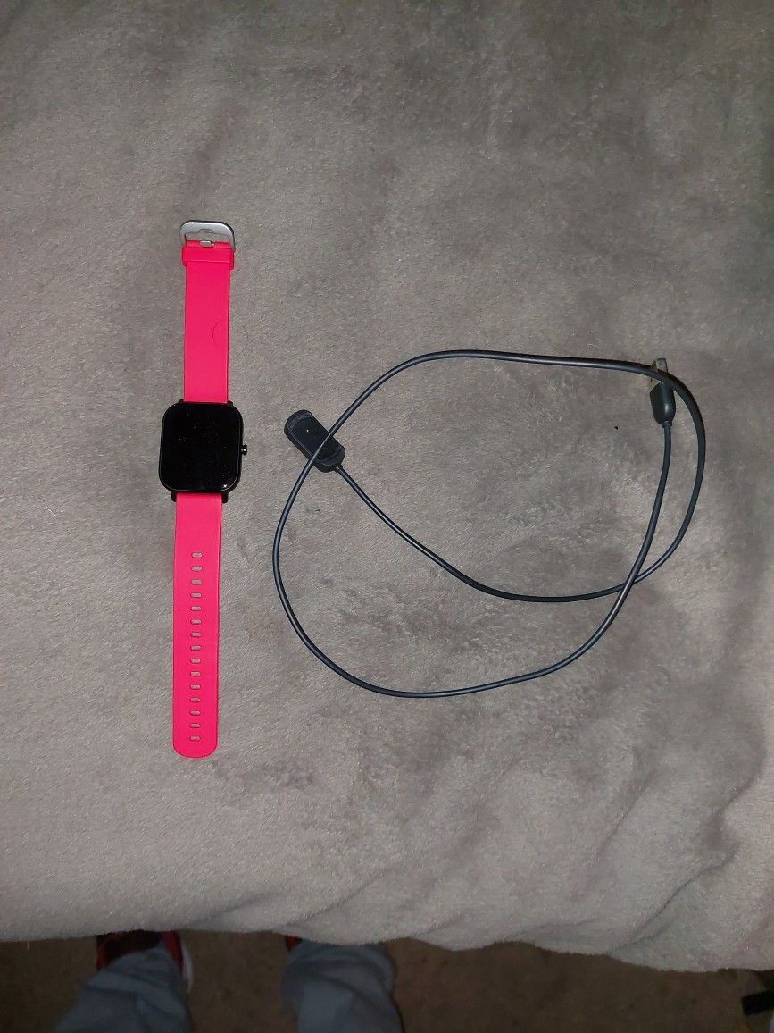 Fitbit Amazfit, Black With Red Band