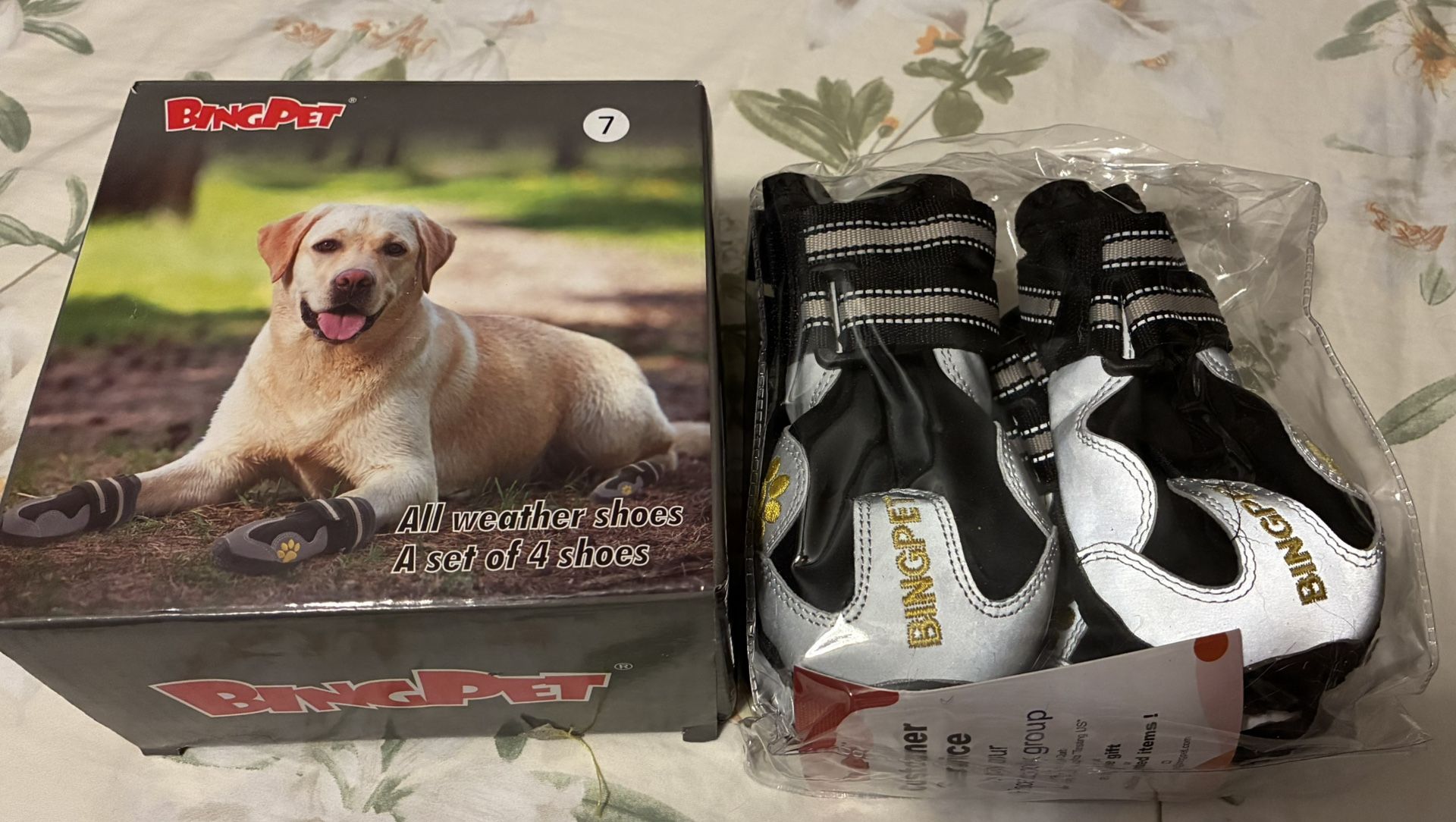Bing Pet All Weather Shoes Size 7