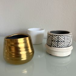 3-pack Pigment Mini Plant Pots