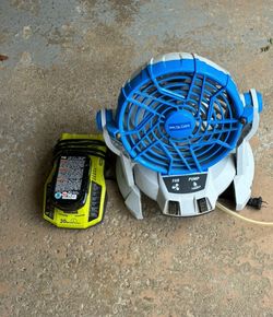 Bucket misting fan
