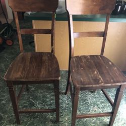 Solid wood waste high chairs barstools