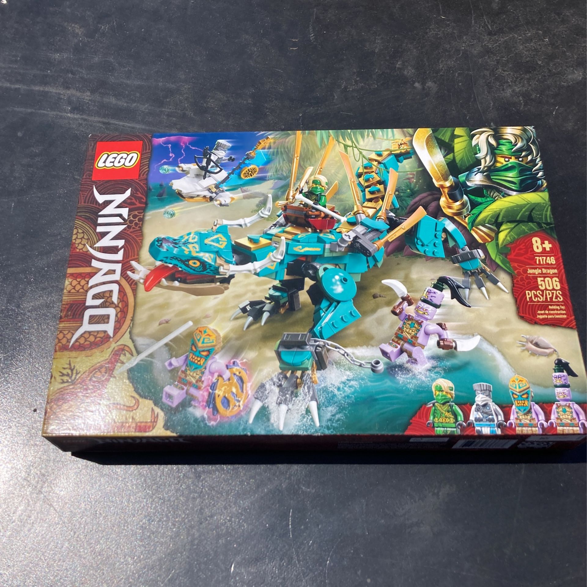 LEGO NINJAGO Jungle Dragon 71746 Building Kit; Ninja Playset Featuring  Posable Dragon Toy and NINJAGO Lloyd and Zane; Cool Toy for Kids Who Love  Imagi