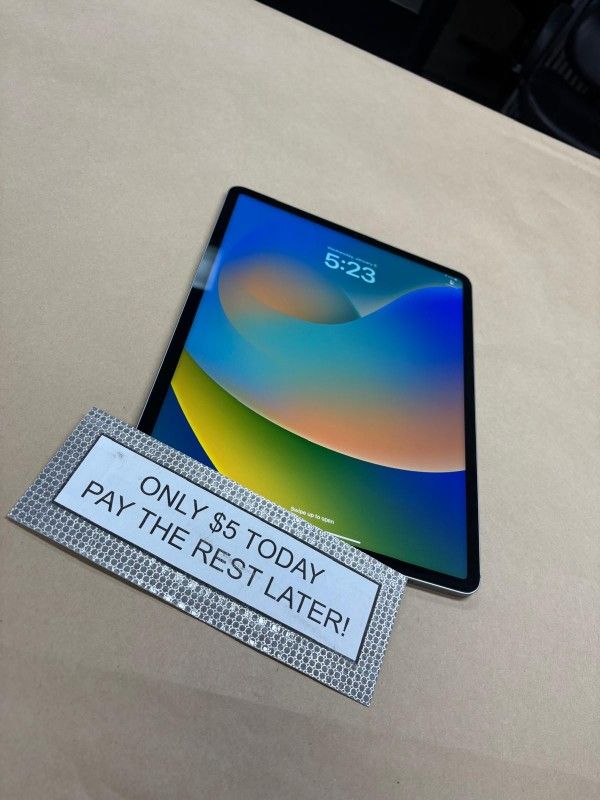 Apple IPad Pro 12.9 Inch 6th Gen Tablet - Only $1 Today Pay The Rest Later!