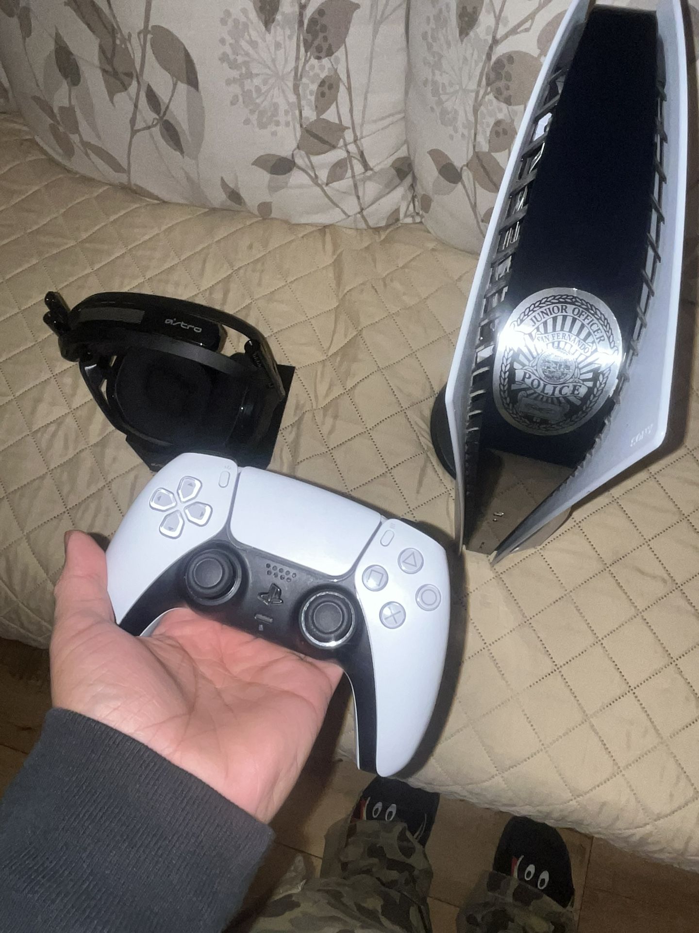 ps5 with Controller And Headsets Astro A50