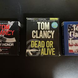 Tom Clancy's Audio Cd Book Lot Of 3. Duty And Honor, Dead Or Alive, Exec Orders