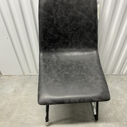 Bowden Faux Leather Dining Chair Grey