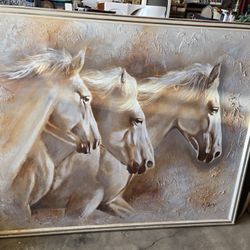 Oil Painting - Horse Trio