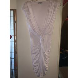 Womens White Bebe Dress