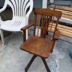 Antique Child Desk Chair