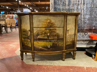 BUTLER SPECIALTY COMPANY Landscape Painted Sideboard