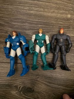 vintage 1995 Ronin Warriors action figures produced by Playmates Toys