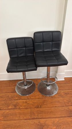 Barstool adjustable height set of 2 FREE