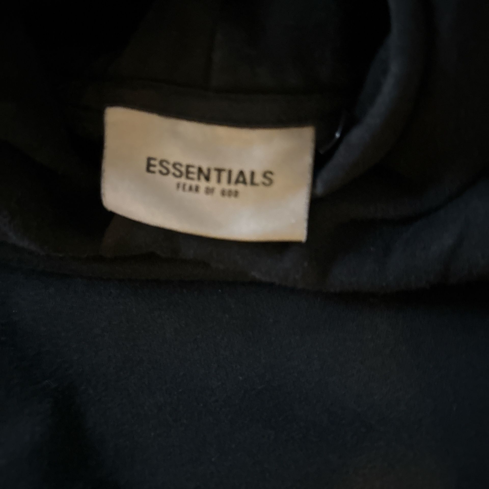 Black Reflective Essentials Hoodie 