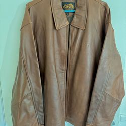 Classic Chevrolet Men’s Genuine Leather Jacket 