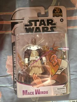 2021 Hasbro Star Wars Clone Wars Mace Windu - 50th Anniversary