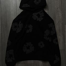 Denim Tears Cotton Wreath Hoodie Black Monochrome