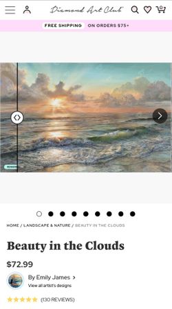Beauty In the Clouds Diamond Art