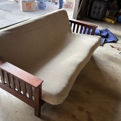 Large Futon Frame And Mattress 
