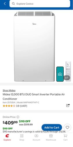 Portable AC 12,000 BTU
