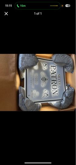 🔥 Rare Authentic Patrón Silver Illuminated Bar Sign 🔥