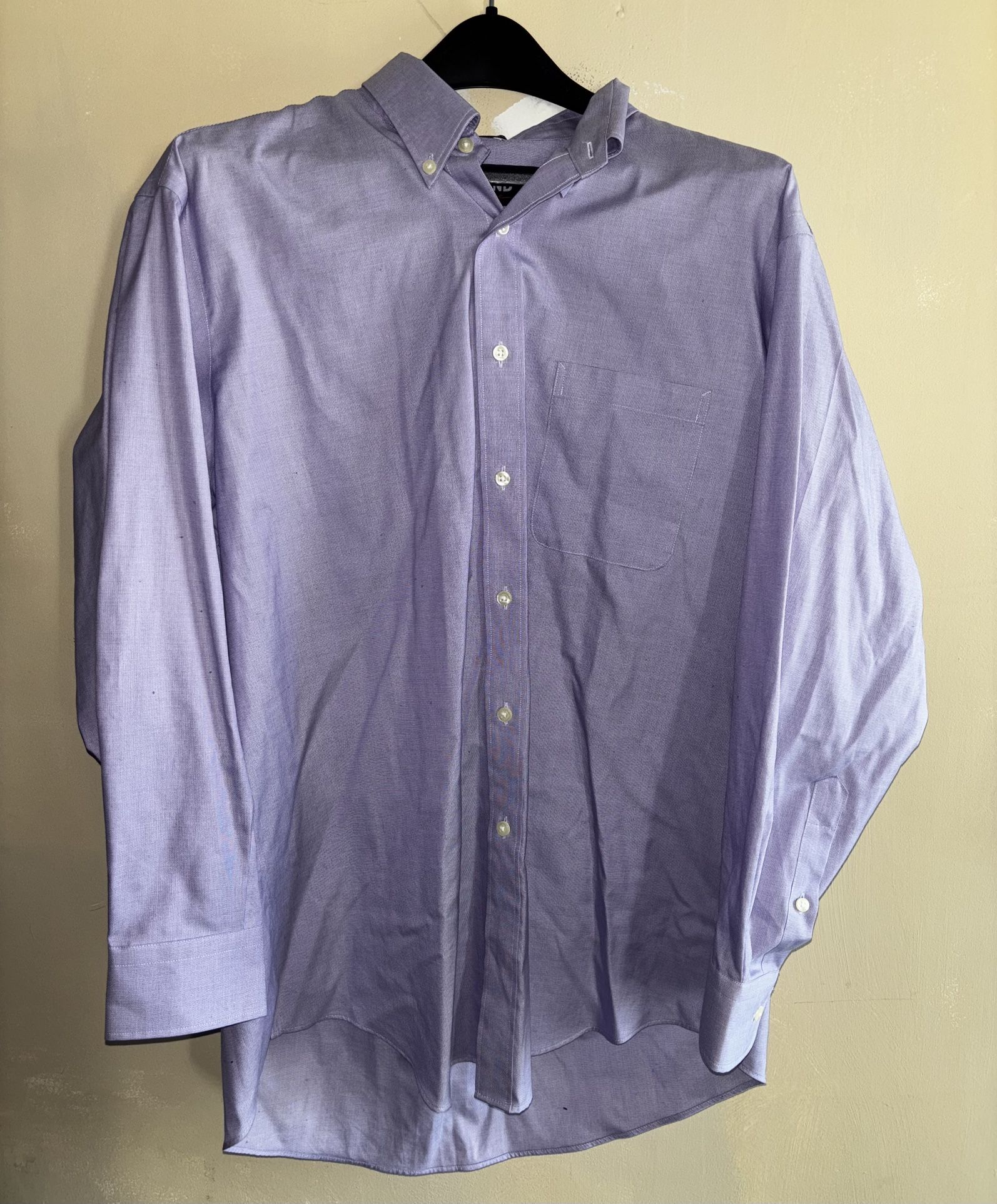 Kirkland Signature Purple Patterned Button Down Shirt