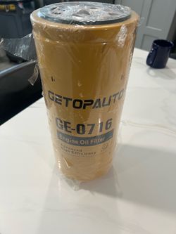 GETOPAUTO GE-0716 Engine Lube Oil Filter For CAT 1R0716 C9 3176B