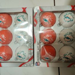 Miami Dolphins Christmas Ornaments 