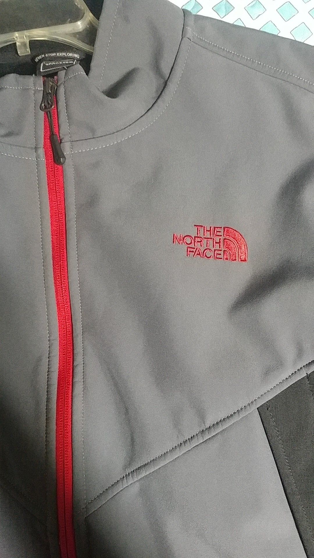 The north face jacket  Shoes