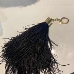 Michael Kors Ostrich Feather Keychain