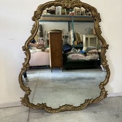 Vintage Gold Mirror 