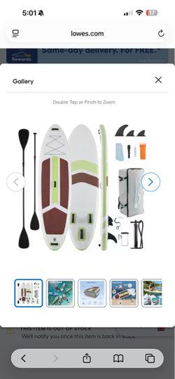 Sweetcrispy 10.6 ft Inflatable Stand Up Paddle Board with Premium Accessories 400 lbs Capacity