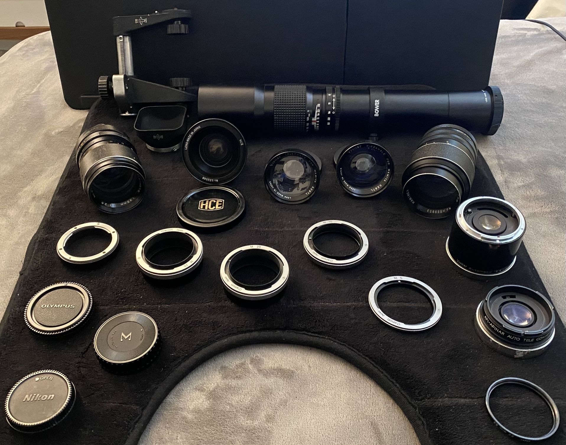 Camera Lenses & Accessories Lot