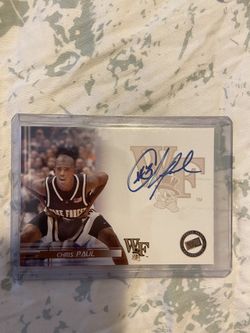 Press Pass Chris Paul Autographed RC 