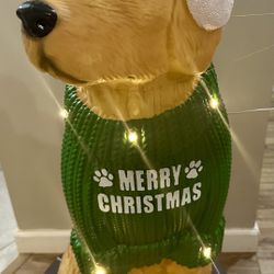Christmas Golden Retriever Decoration 