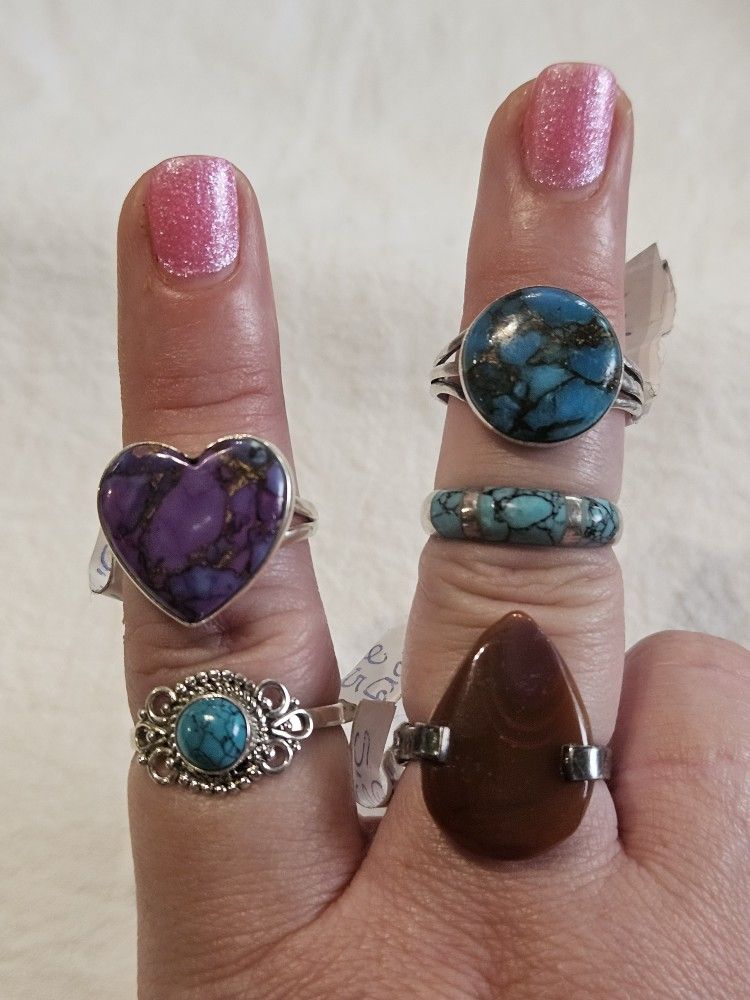 Sterling Silver Unique Rings