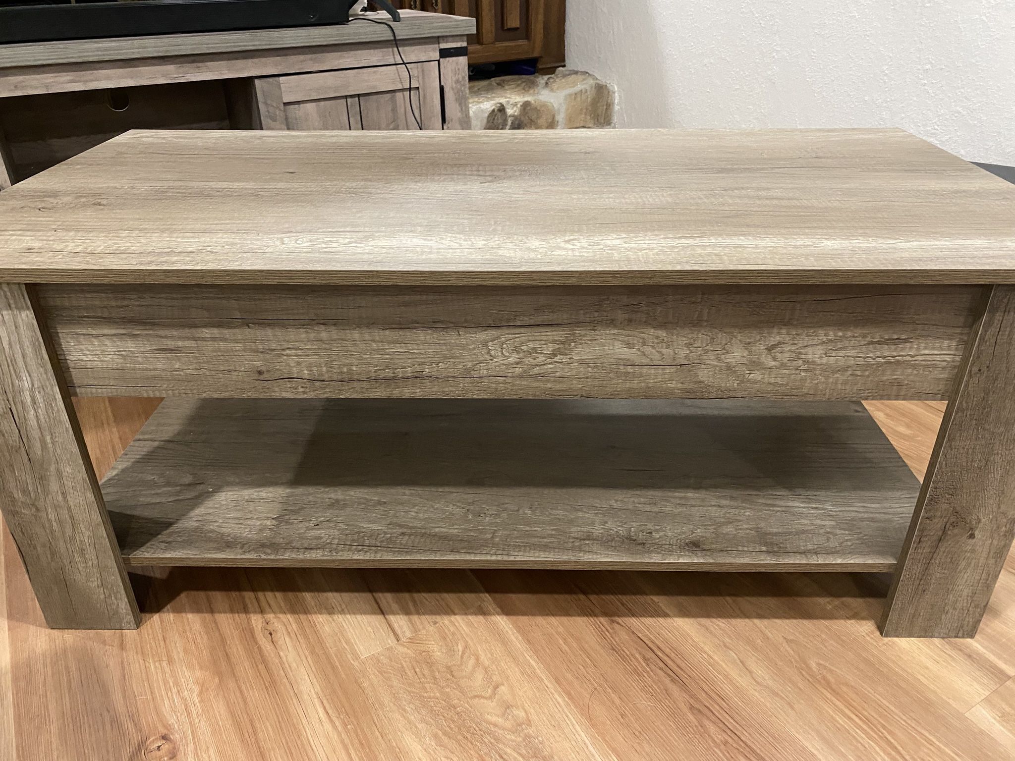 Coffee Table with Storage Shelf