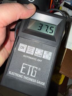 Pro MotorCar ETG Paint Thickness Gauge Meter with Case (Car Detailing / Body Shop Tool)