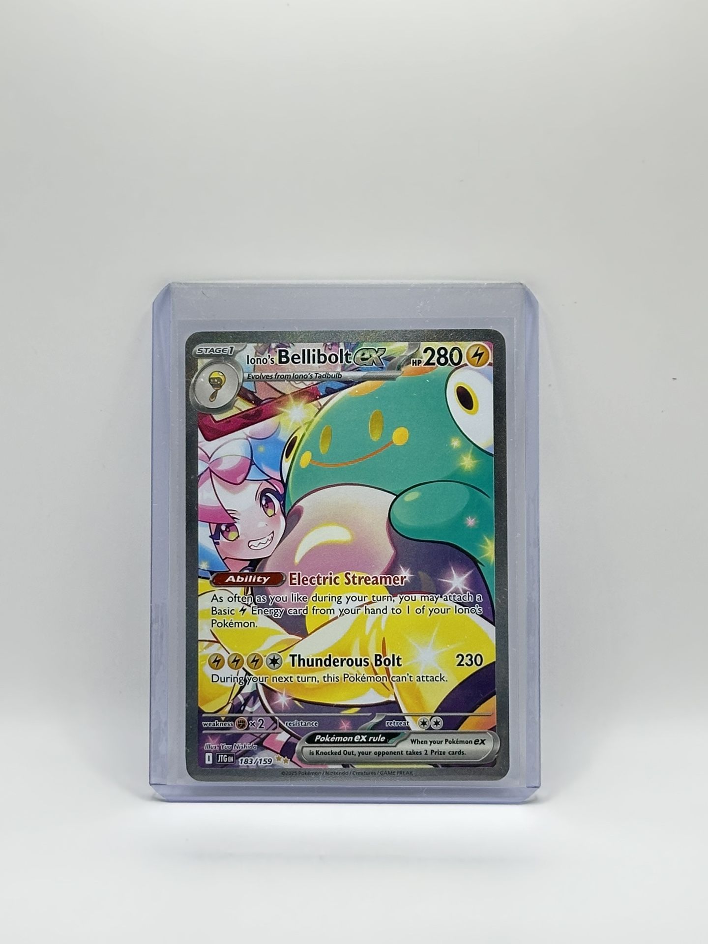 Pokemon Iono’s Bellibolt Ve ex 183/159 Special Illustration Rare Journey Together