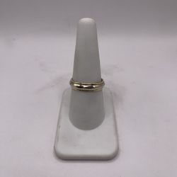 14kt Two-Tone Gold Engagement Style Band w/ Design 