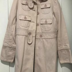 Marc Jacobs Pastel Pink Trench Coat Sz S - New