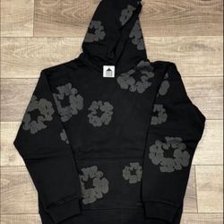 Denim Tear “Black Monochrome” Hoodie | Brand New