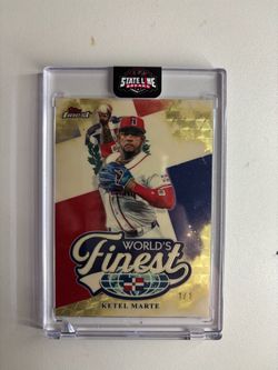 2026 Topps Finest Worlds Finest Ketel Marte 1/1 Superfractor Baseball Card