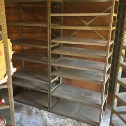 Metal Storage Shelving - $30 Ea - Six Available