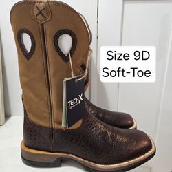 Twisted X Soft Toe Work Boots Size 9d