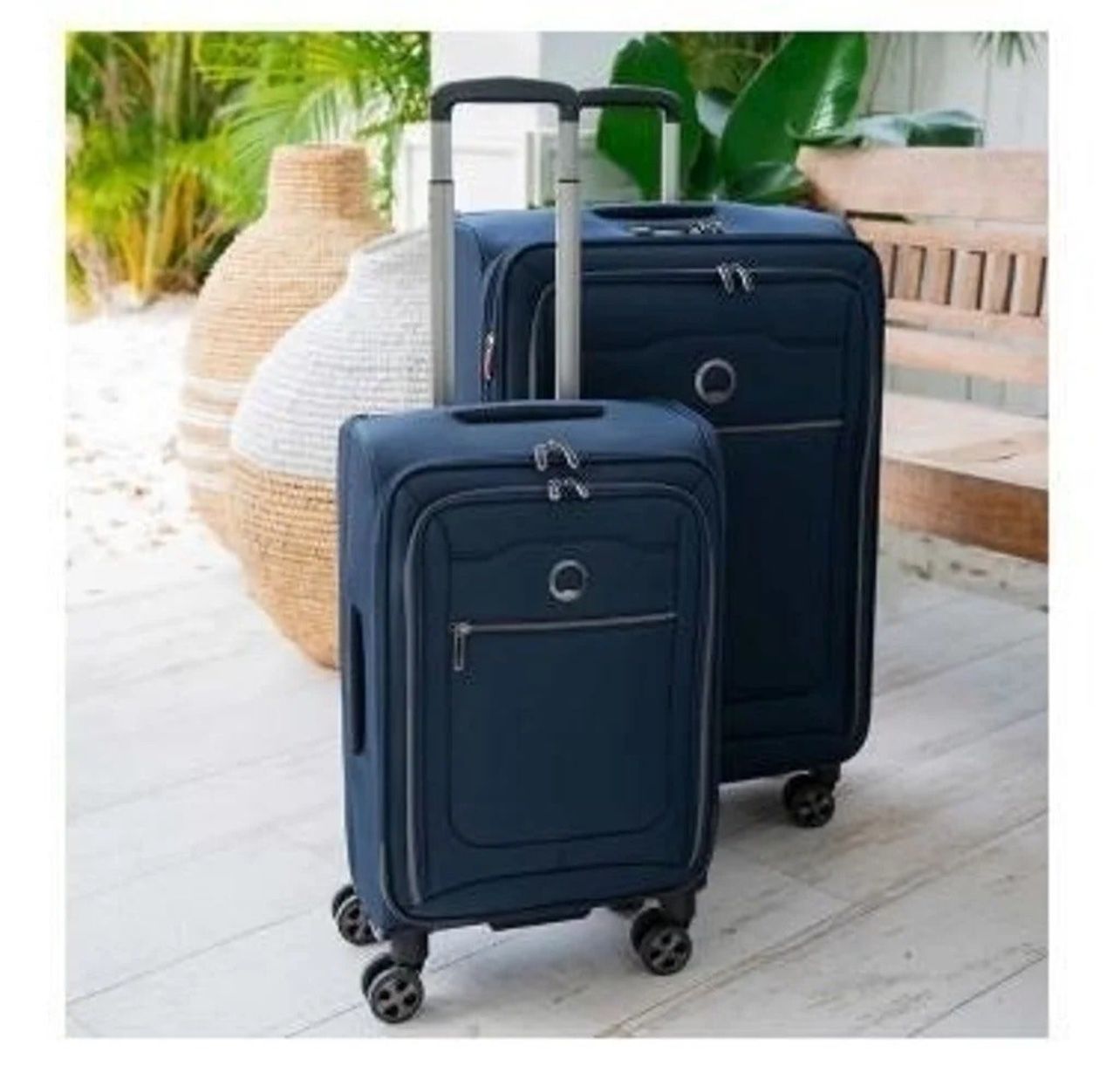 Delsey Paris 2-piece Softside Spinner Luggage Set - Blue